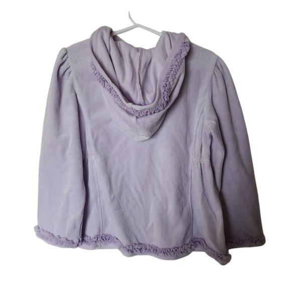 Gymboree Hoodie 5T Girls NWT Velour Tulle Ruffle Dance Team Puple Lavender - Picture 4 of 7